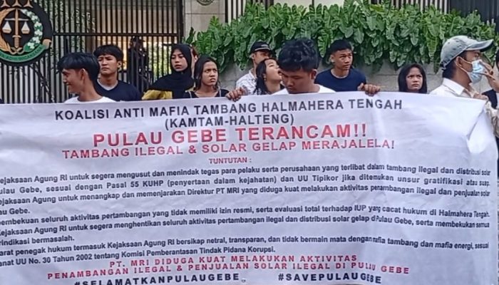 Mafia Tambang Bikin Rusak Pulau Gebe, KAMTAM-HALTENG Tuntut Kejagung Bertindak Tegas