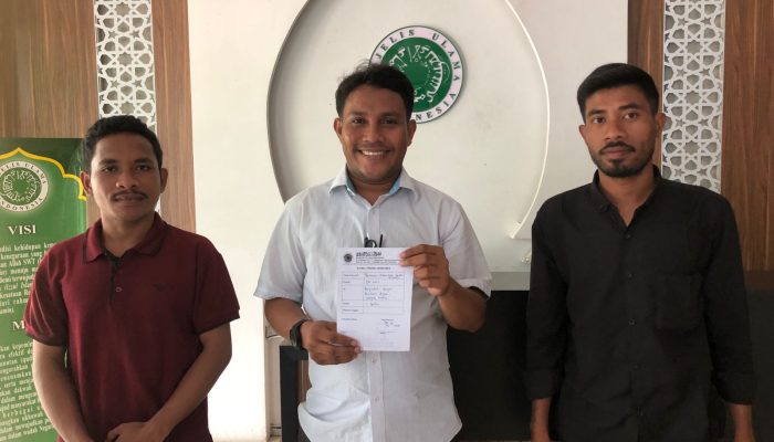Sambangi MUI Pusat, Wakil Gubernur Maluku, Abdullah Vanath Resmi Dilaporkan 