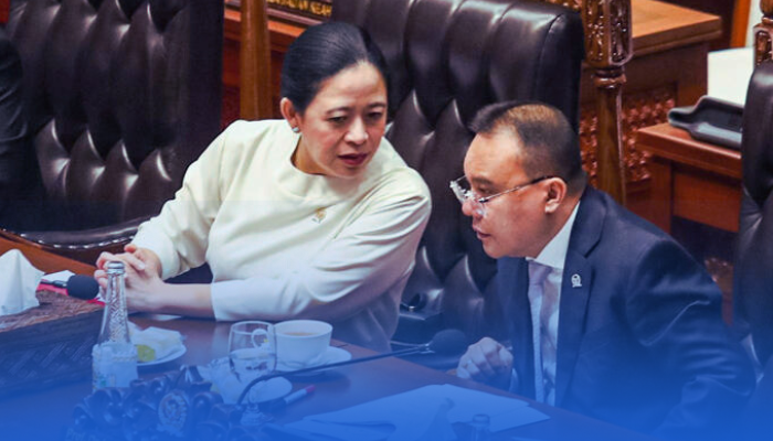 Ketua DPR RI Puan Maharani dan Wakil Ketua DPR RI Sufmi Dasco Ahmad.