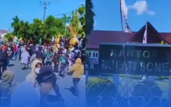 Situasi Mencekam di Bone, Ribuan Warga Geruduk Kantor Bupati Tolak Pajak Naik