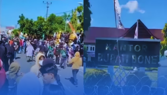 Situasi Mencekam di Bone, Ribuan Warga Geruduk Kantor Bupati Tolak Pajak Naik