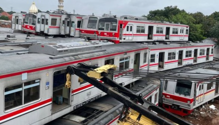 Depo KRL Depok Jadi Lokasi Penataan Kereta Tua