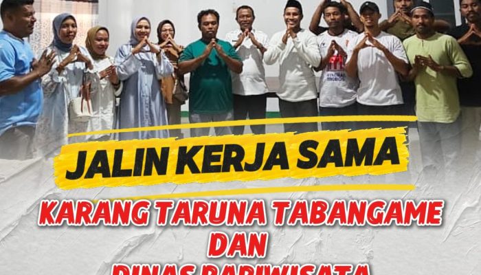 Karang Taruna Tabangame dan Dinas Pariwisata Halsel Jalin Kerja Sama