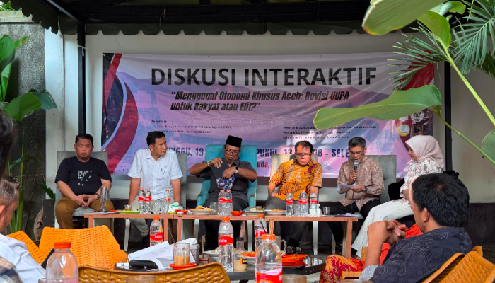 Diskusi Interaktif Revisi UUPA, Kolaborasi Lintas Organisasi Pemuda Mahasiswa Aceh Dorong Pengelolaan Otsus Wajib Pro Rakyat