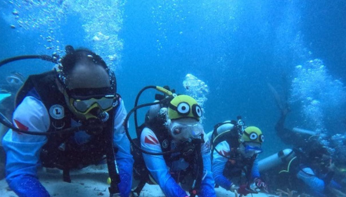 BRILiaN Dive Club Gelar Aksi Konservasi Terumbu Karang di Perairan Sabang