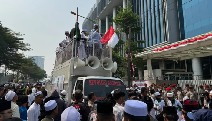 Demo di OT Building Cengkareng, Massa Tuntut Permintaan Maaf soal Polemik Tantangan Hafalan Alquran