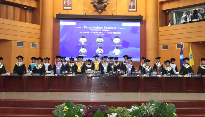 Universitas Terbuka Perkuat Peran Akademik, Enam Profesor Tawarkan Inovasi untuk Transformasi Pendidikan dan Pelayanan Publik