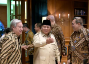 Bahas Isu Strategis Global, Prabowo dan Antonio Guterres Gelar Pertemuan Bilateral di Hambalang